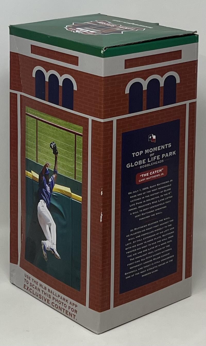 2019 Texas Rangers "The Catch"  Gary Matthews Jr. SGA Collectors Edition Bobble Head  Image 2