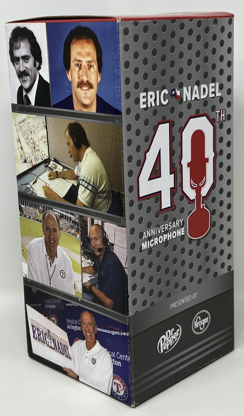 2018 Texas Rangers 40th Anniversary Eric Nadel Microphone SGA Collectors Edition  Image 2