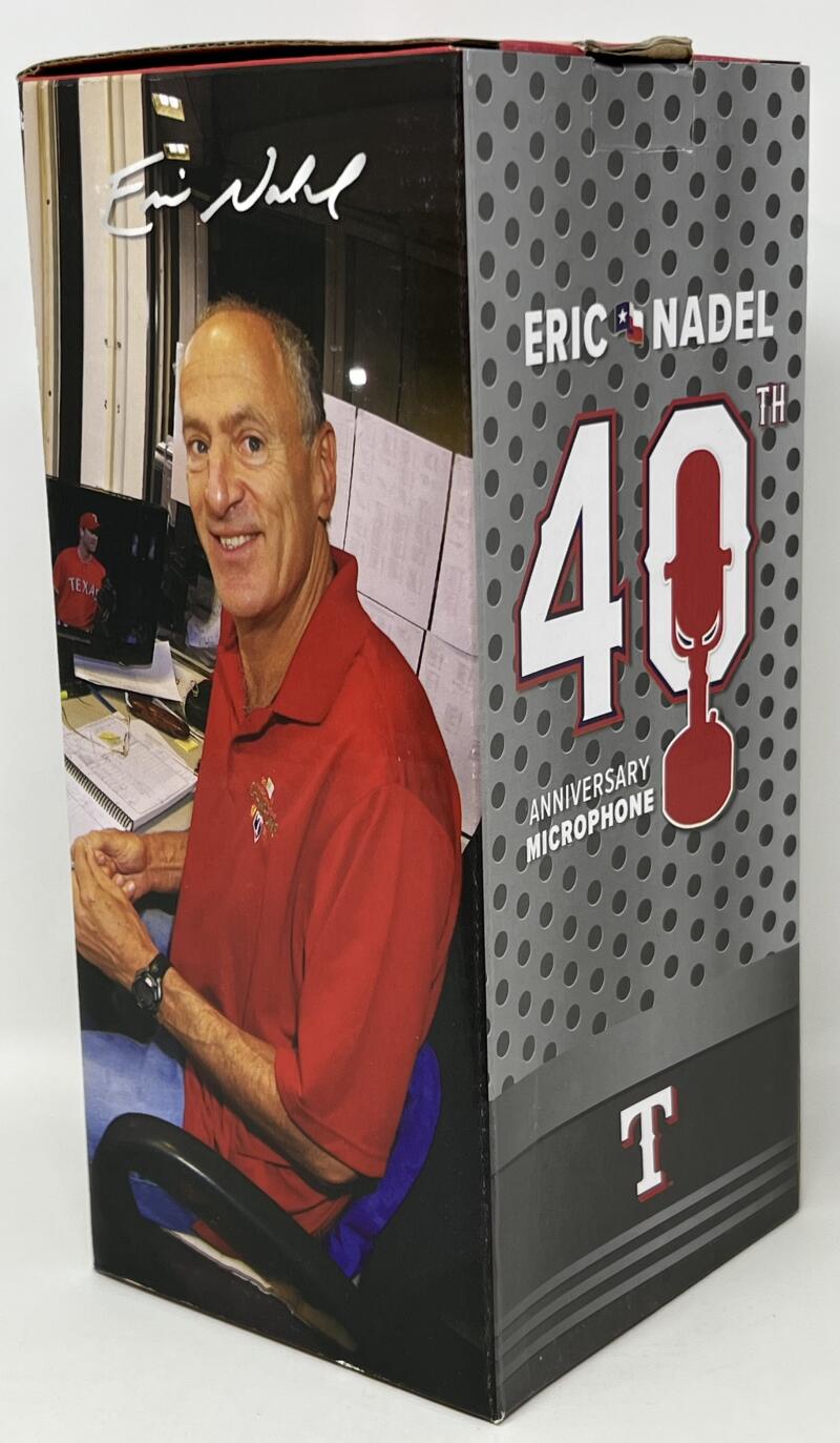 2018 Texas Rangers 40th Anniversary Eric Nadel Microphone SGA Collectors Edition  Image 4