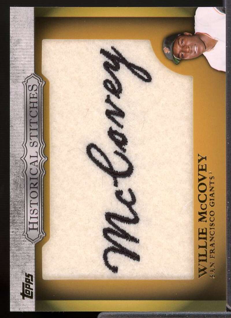 Willie McCovey Card 2012 Topps Historical Stitches #WMC  Image 1