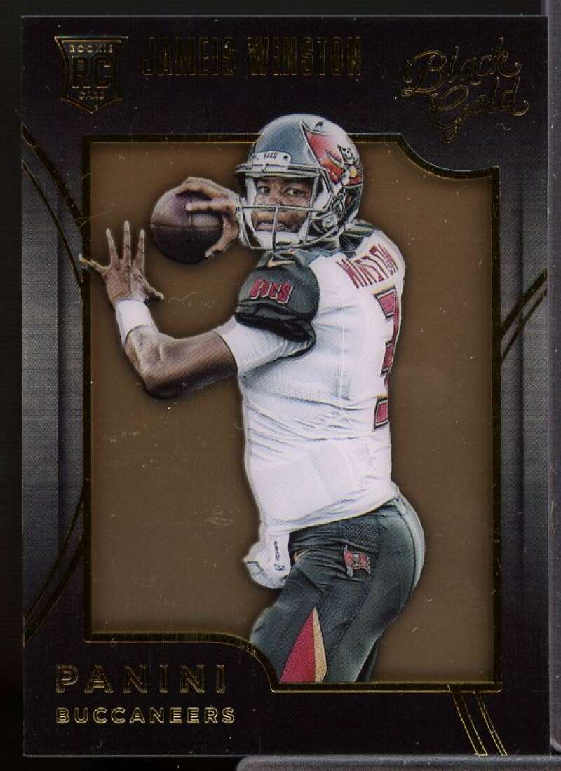 Jameis Winston Rookie Card 2015 Panini Black Gold Gold Foil #94  Image 1