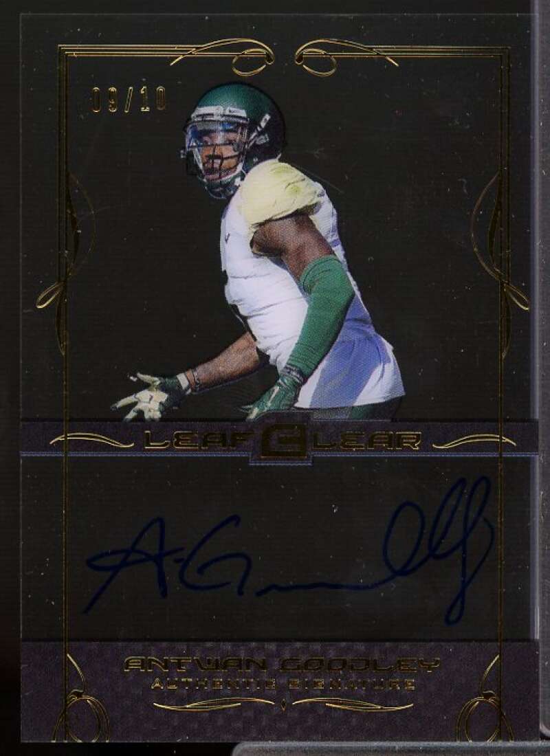 Antwan Goodley Rookie Card 2015 Leaf Clear Draft Gold #BAAG1  Image 1