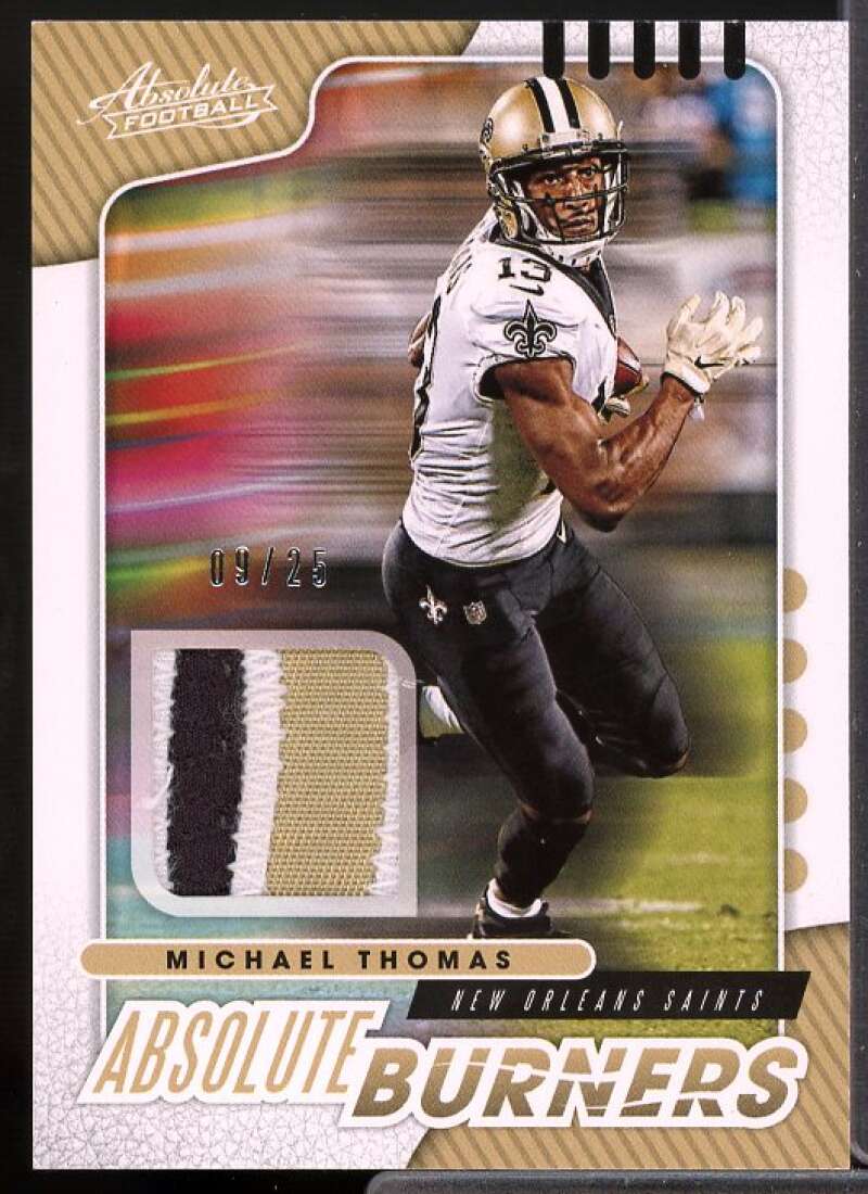 Michael Thomas Card 2019 Absolute Absolute Burners Jerseys Prime #5  Image 1