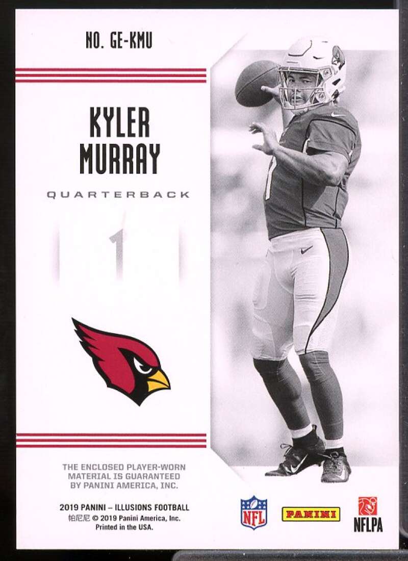 Kyler Murray Rookie Card 2019 Panini Illusions Great Expectations Jerseys #GEKM  Image 2