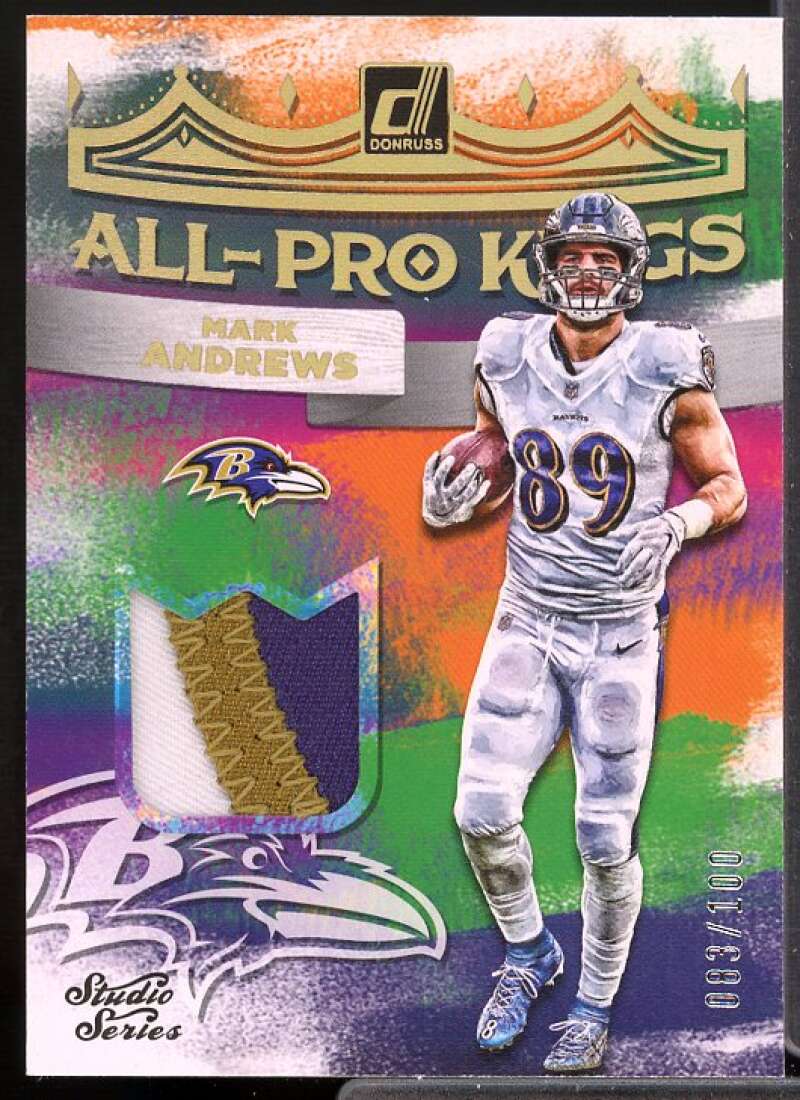 Mark Andrews Card 2022 Donruss All Pro Kings Jerseys Studio Series #7  Image 1