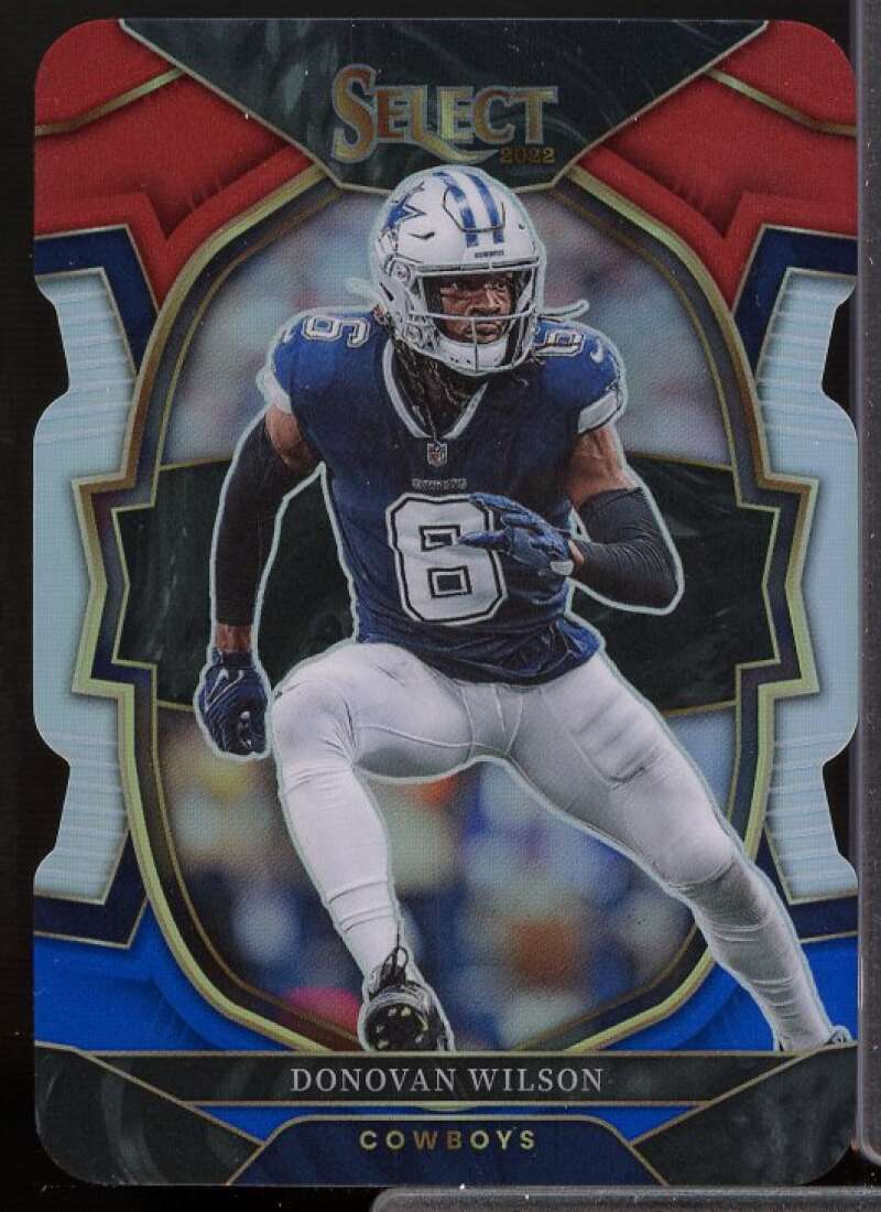 Donovan Wilson Card 2022 Select Prizm Red and Blue Die Cut #86  Image 1