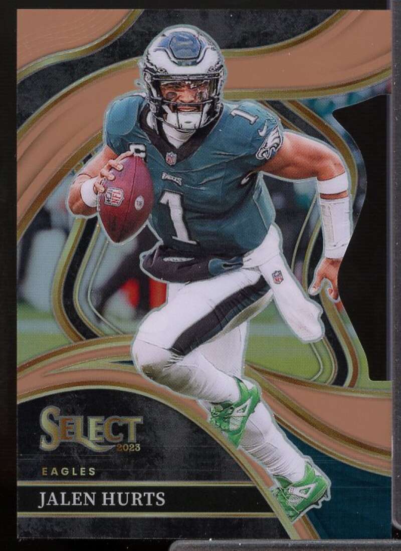 Jalen Hurts Card 2023 Select Prizm Copper Die Cut #264  Image 1