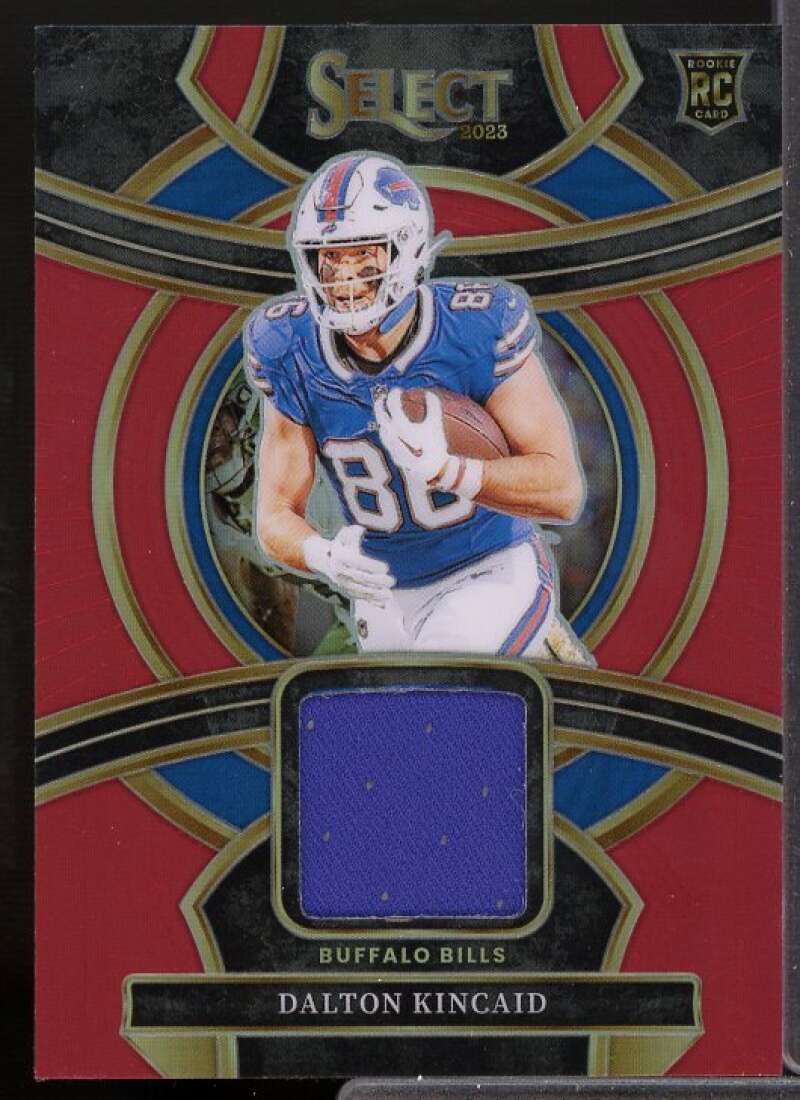 Dalton Kincaid Card 2023 Select Rookie Swatches Prizm Red #23  Image 1