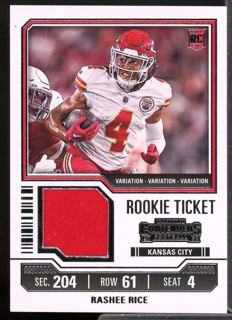 Rashee Rice Card 2023 Panini Contenders Rookie Ticket Swatches Variations #28  Image 1