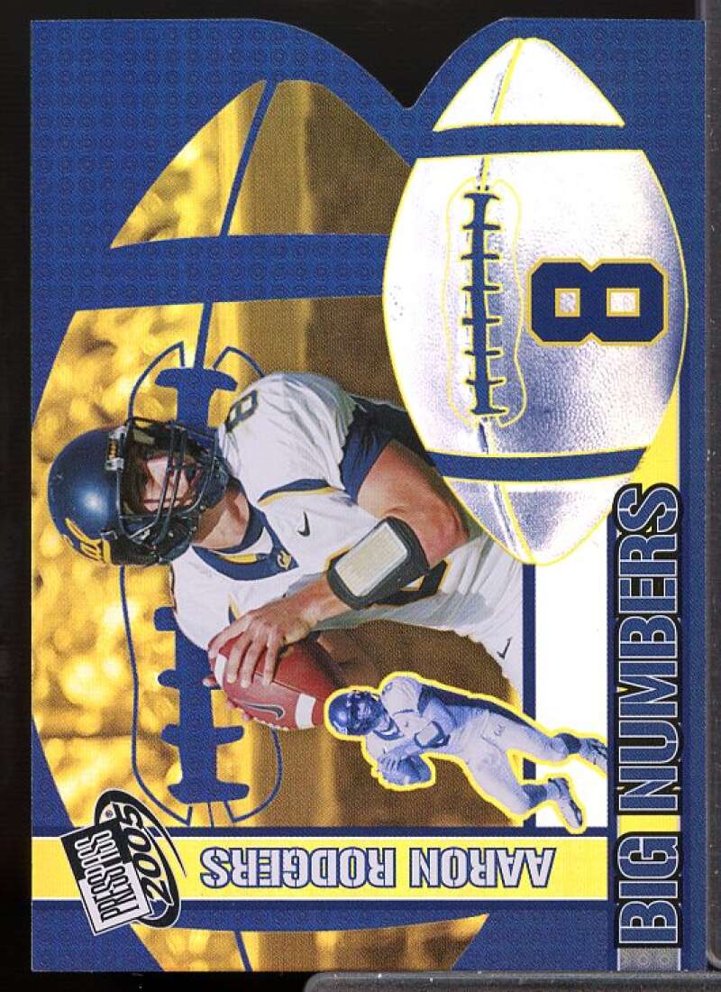 Aaron Rodgers Rookie Card 2005 Press Pass Big Numbers #BN17  Image 1