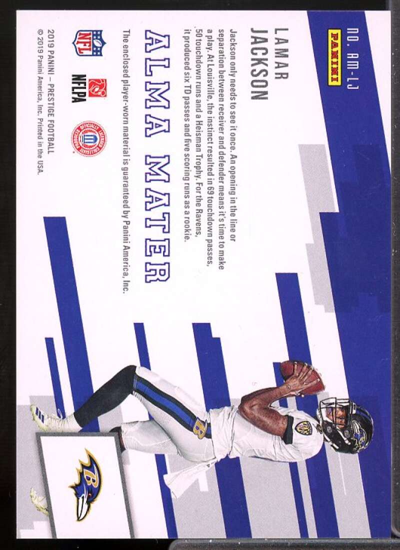 Lamar Jackson Card 2019 Prestige Alma Mater Jerseys #5  Image 2