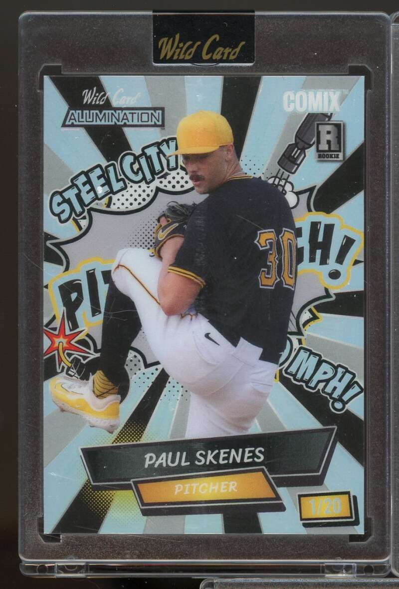 Pittsburgh Pirates ACSP-PS3 2024 Wildcard Alumination Paul Skenes Rookie #1/20  Image 1