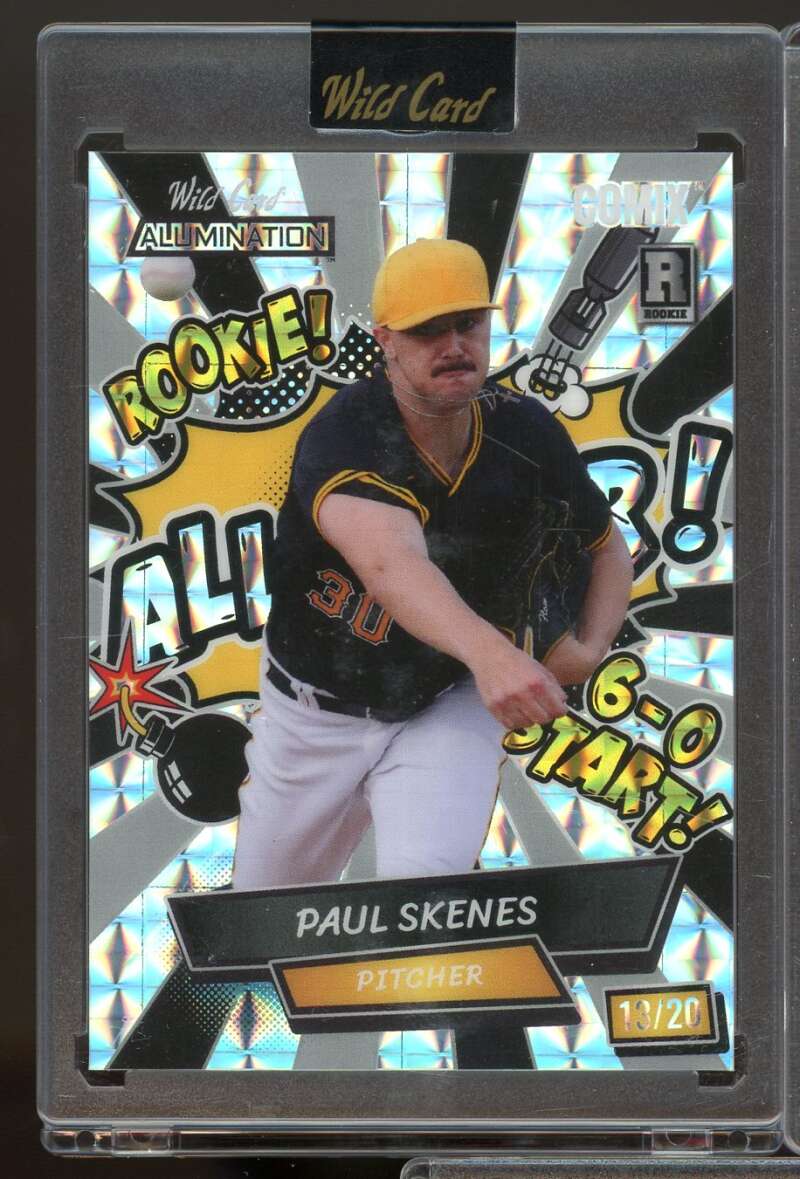 Pittsburgh Pirates ACYA-PS1 2024 Wildcard Alumination Paul Skenes Rookie #13/20  Image 1