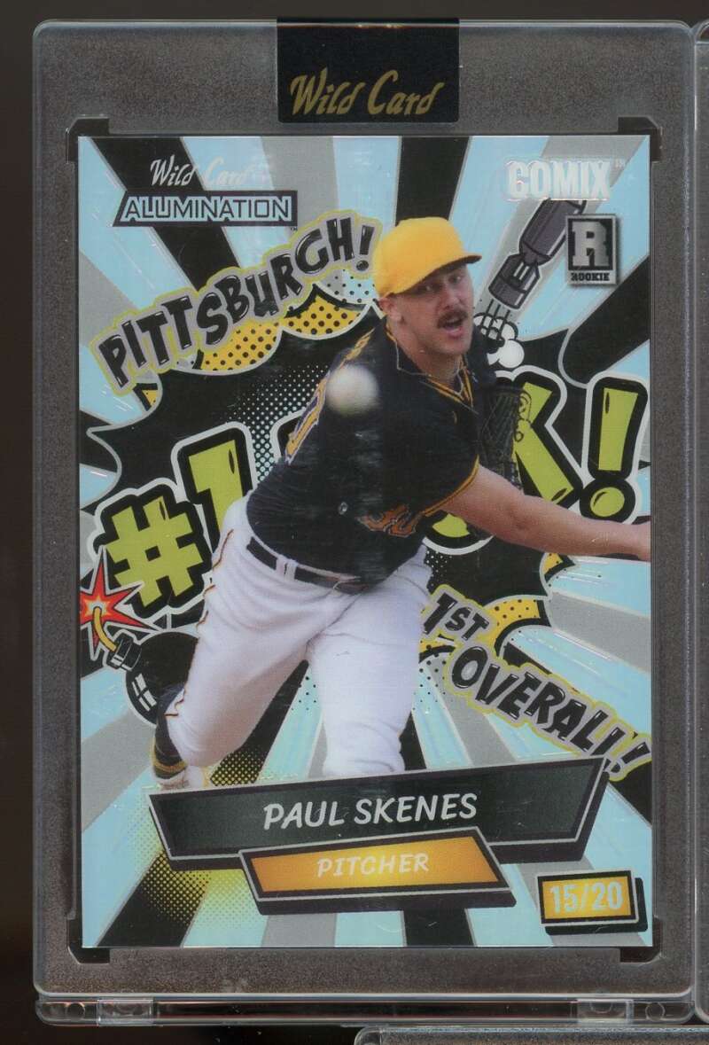 Pittsburgh Pirates ACBN-PS4 2024 Wildcard Alumination Paul Skenes Rookie #15/20  Image 1
