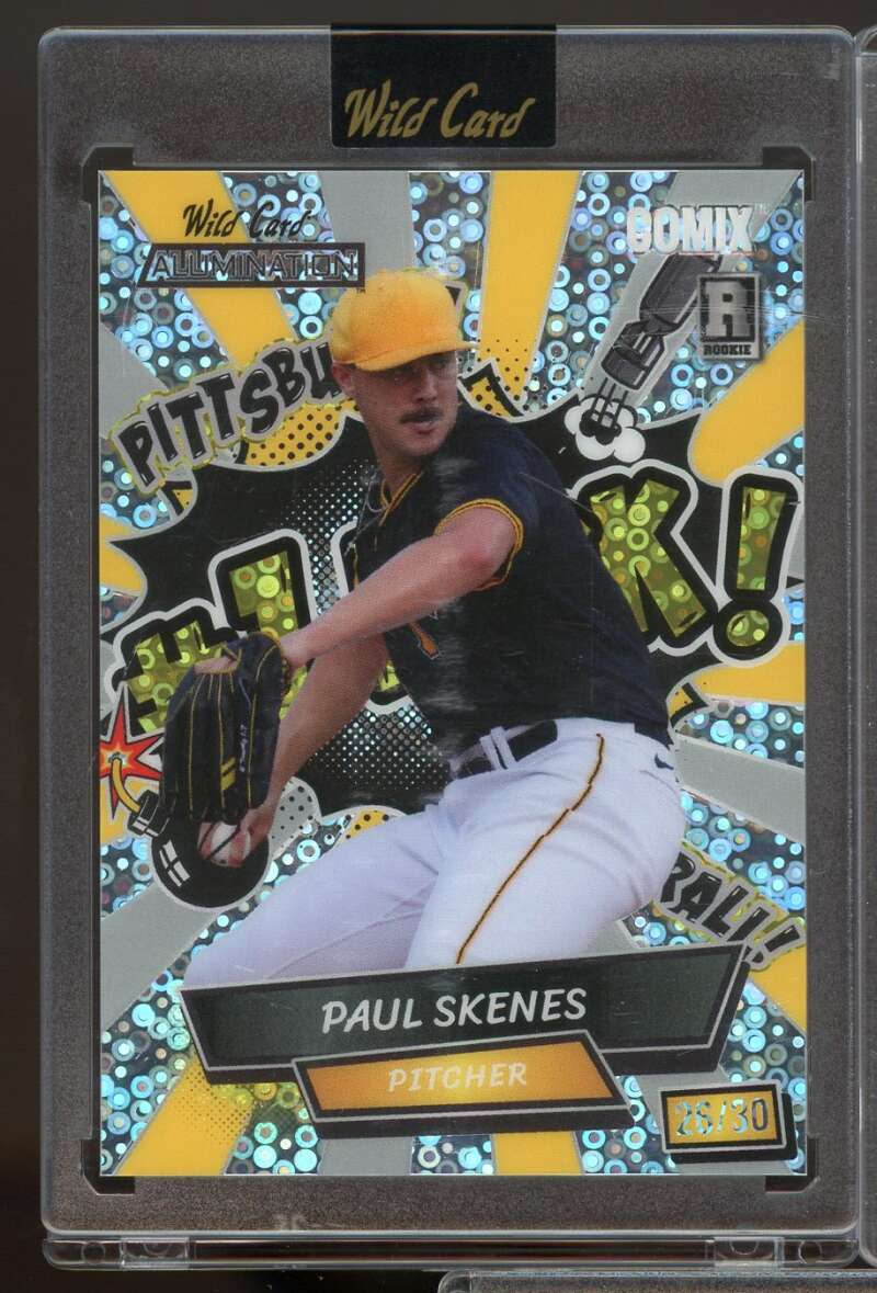 Pittsburgh Pirates ACBN-PS2 2024 Wildcard Alumination Paul Skenes Rookie #26/30  Image 1