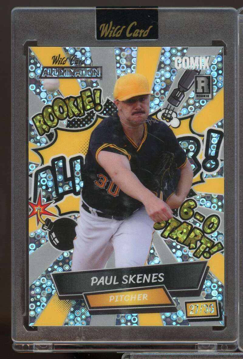 Pittsburgh Pirates ACYA-PS1 2024 Wildcard Alumination Paul Skenes Rookie #27/30  Image 1
