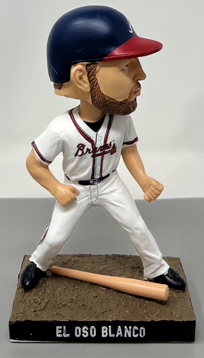 2014 Atlanta Braves "EL OSO BLANCO" Evan Gattis SGA Collectors Edition Bobble Head  Image 1