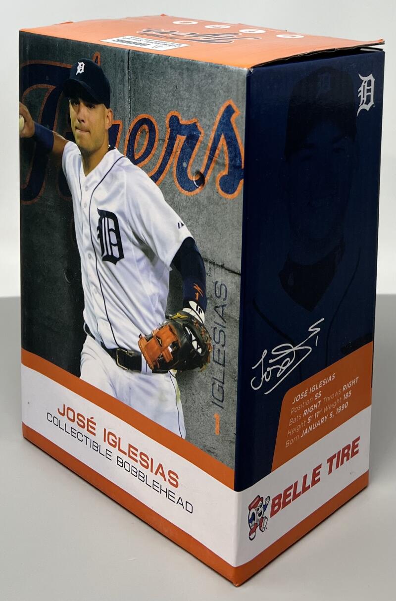 2016 Bell Tire Detroit Tigers Jose Iglesias SGA Collectors Edition Bobble Head  Image 4