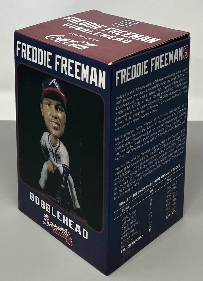 2013 Delta Atlanta Braves Freddie Freeman SGA Collectors Edition Bobble Head  Image 4