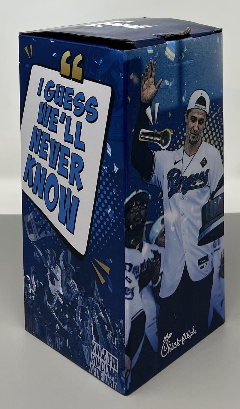 2025 Texas Rangers Victory Speech Corey Seager SGA Collectors Edition Bobble Head  Image 2