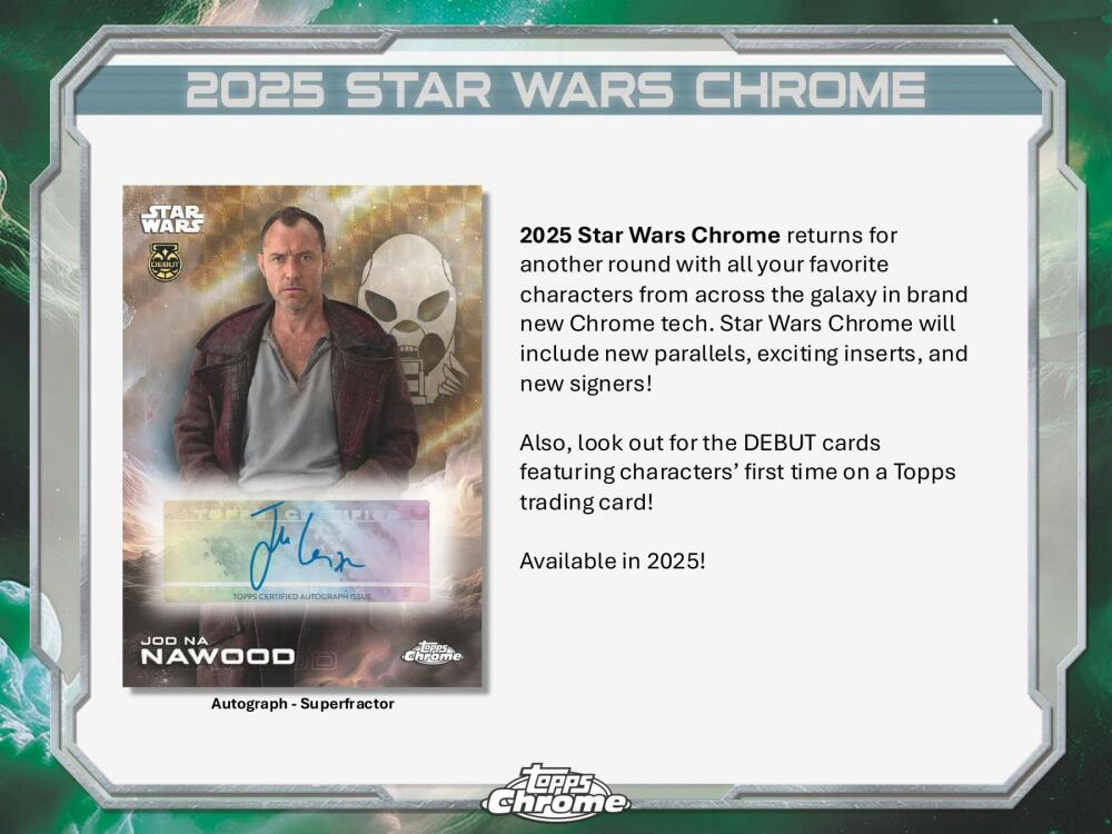 2025 Star Wars Chrome 8-Pack Blaster Box Image 3