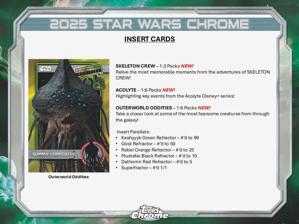 2025 Star Wars Chrome 8-Pack Blaster Box Image 5