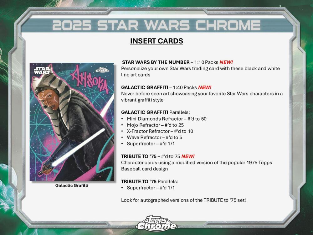 2025 Star Wars Chrome 8-Pack Blaster Box Image 6