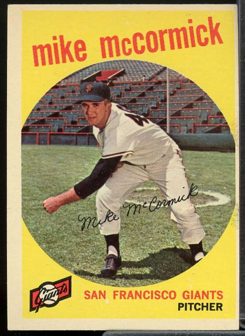 Mike McCormick Card 1959 Topps #148  Image 1