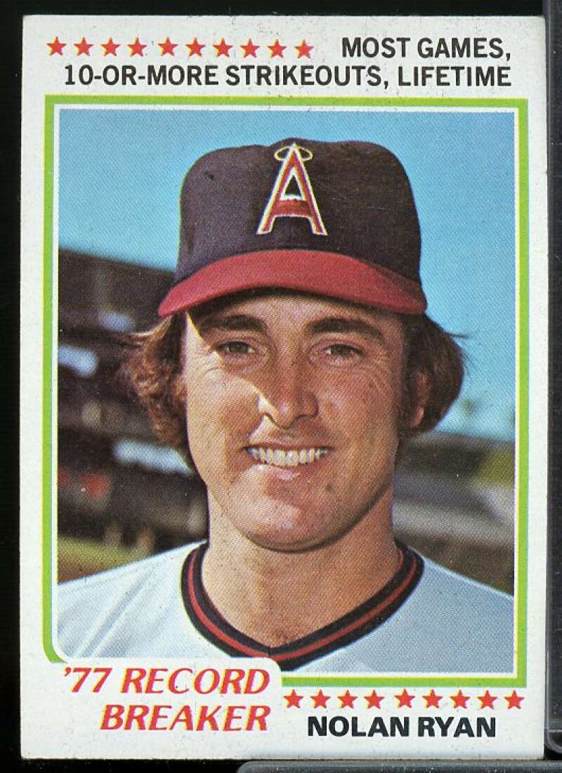 Nolan Ryan RB Card 1978 Topps #6  Image 1