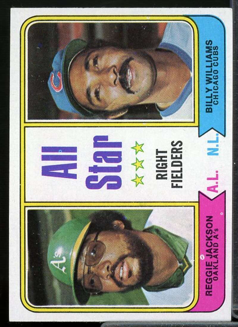 Reggie Jackson/Billy Williams AS Card 1974 Topps #338  Image 1