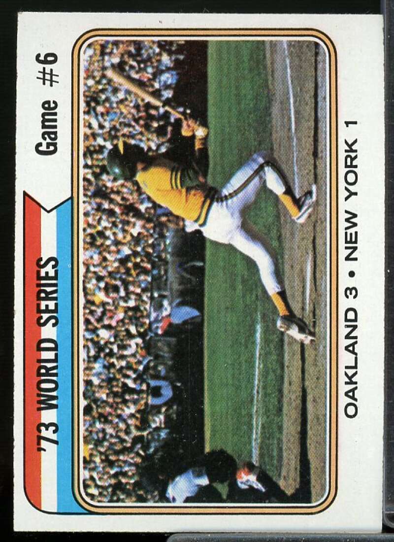 World Series Game 6/Reggie Jackson Card 1974 Topps #477  Image 1