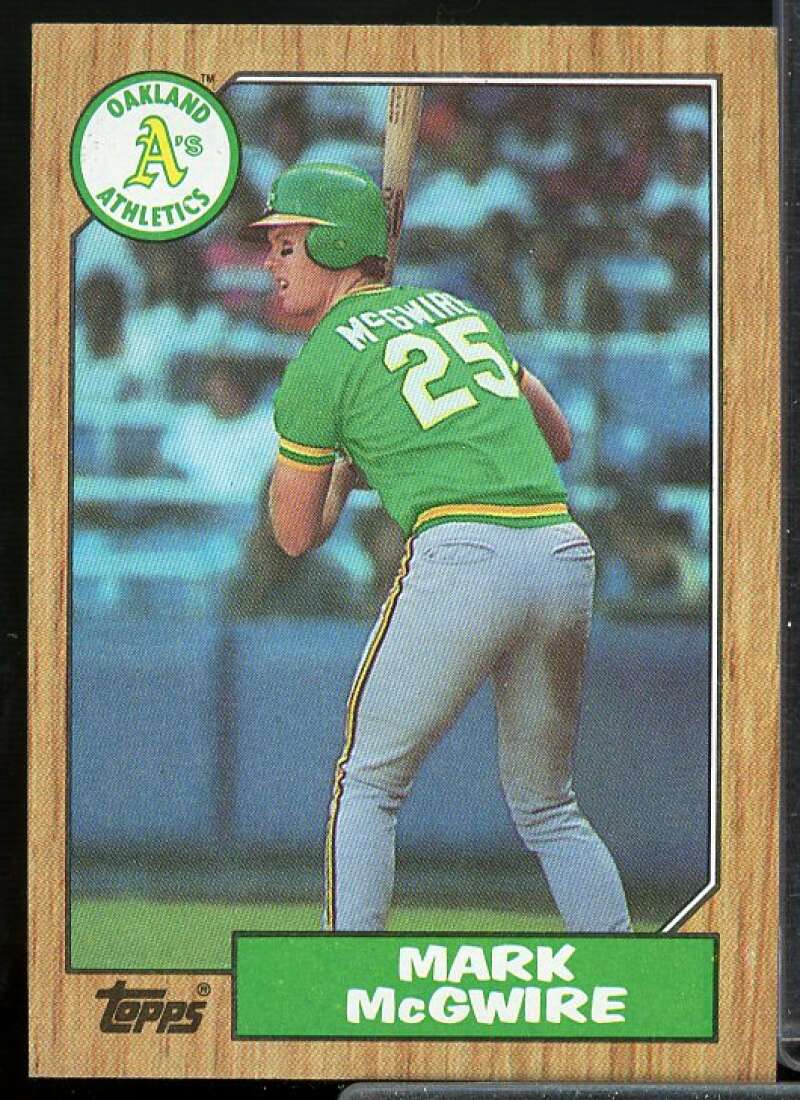 Mark McGwire Card 1987 Topps #366  Image 1