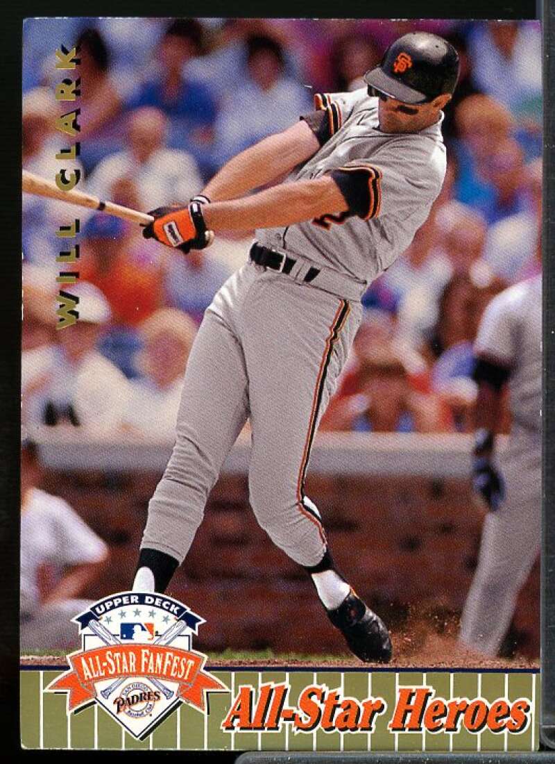 Will Clark Card 1992 Upper Deck FanFest Gold #18  Image 1