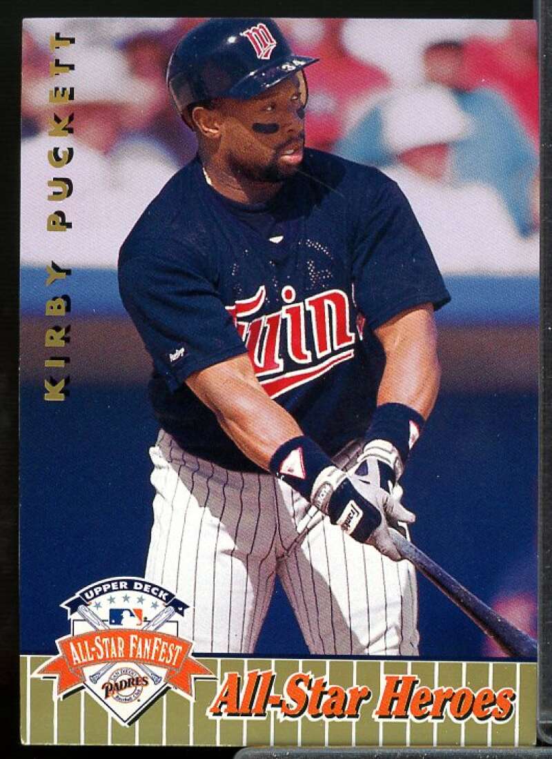 Kirby Puckett Card 1992 Upper Deck FanFest Gold #35  Image 1