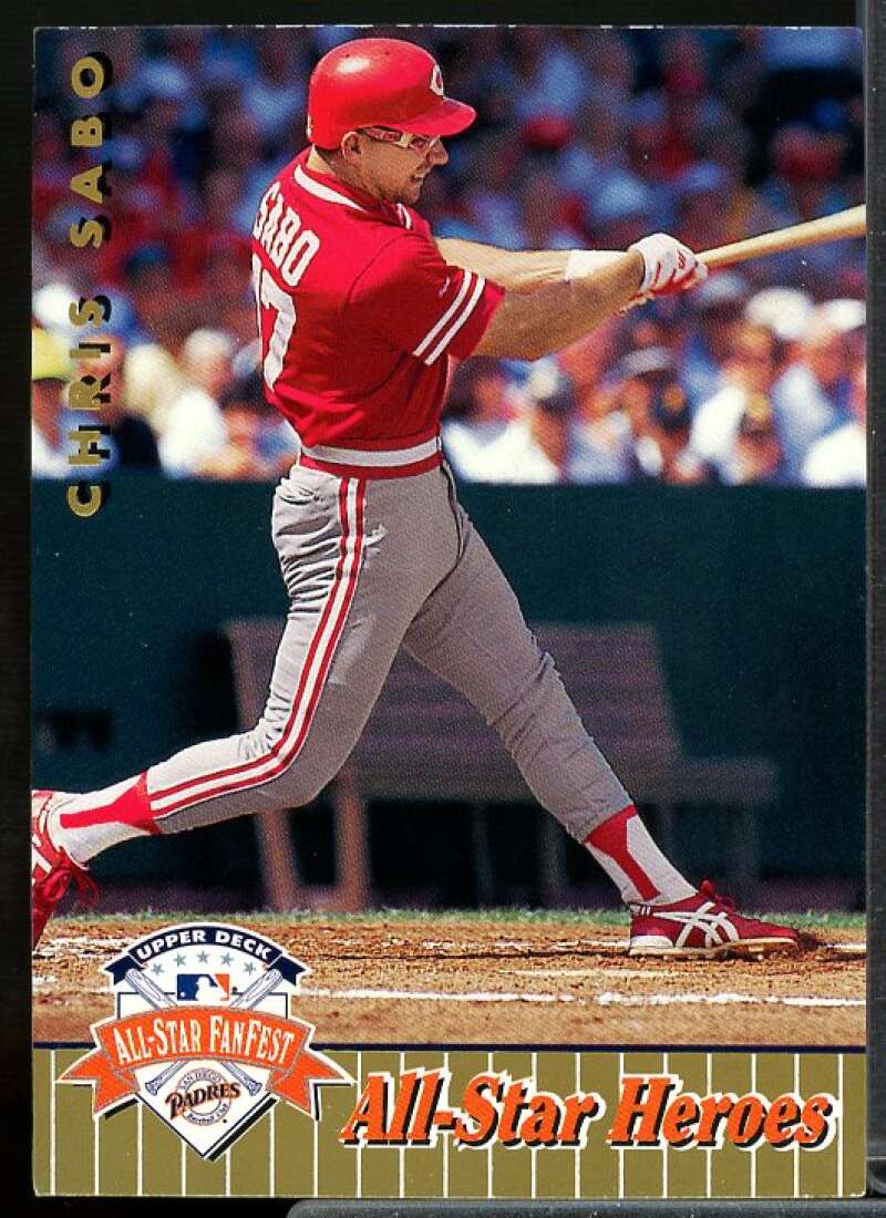 Chris Sabo Card 1992 Upper Deck FanFest Gold #38  Image 1