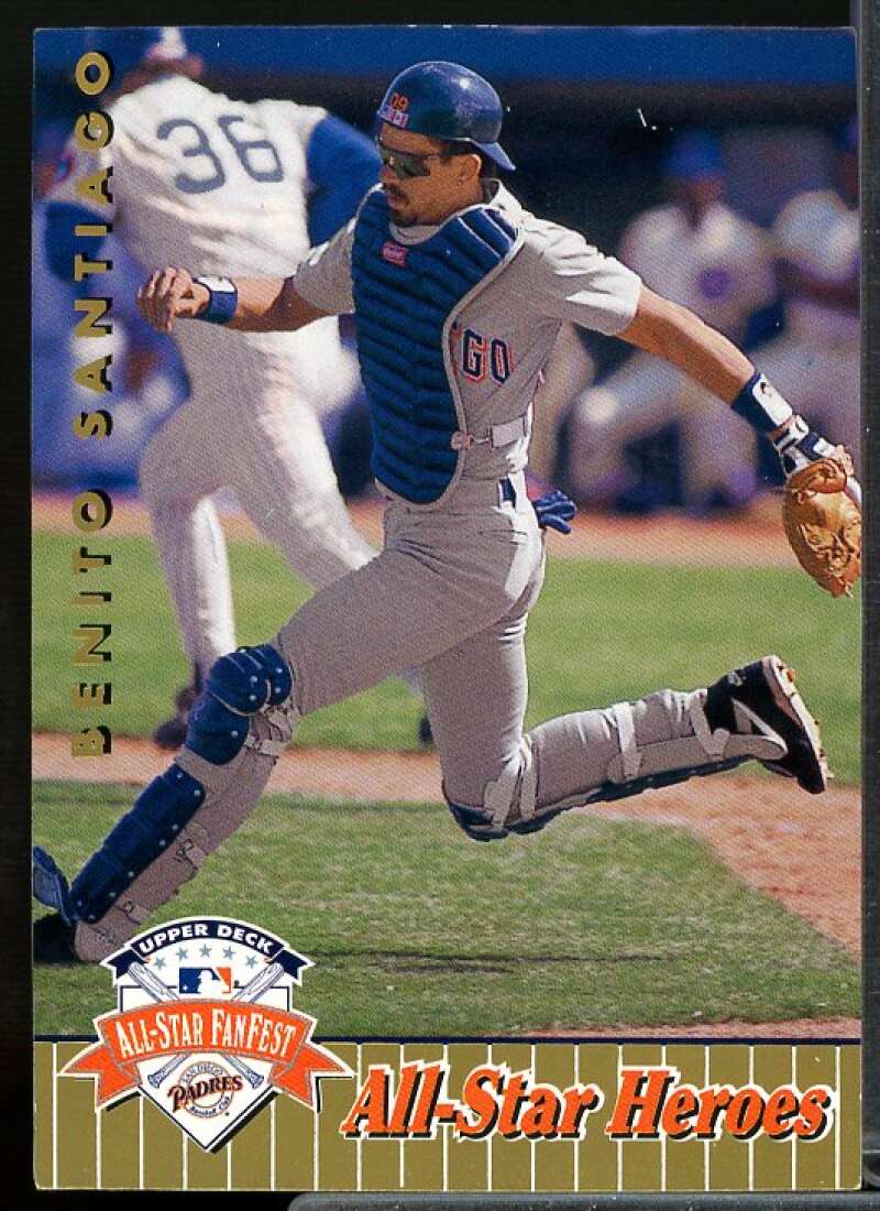Benito Santiago Card 1992 Upper Deck FanFest Gold #40  Image 1