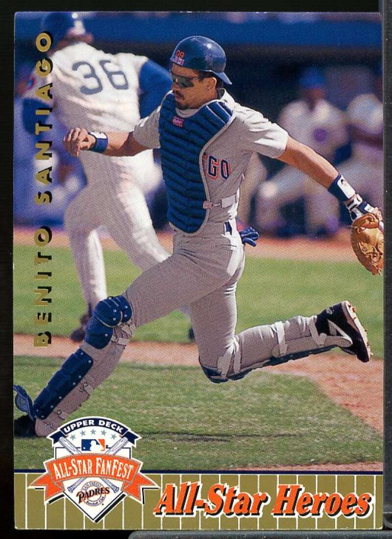 Benito Santiago Card 1992 Upper Deck FanFest Gold #40  Image 1