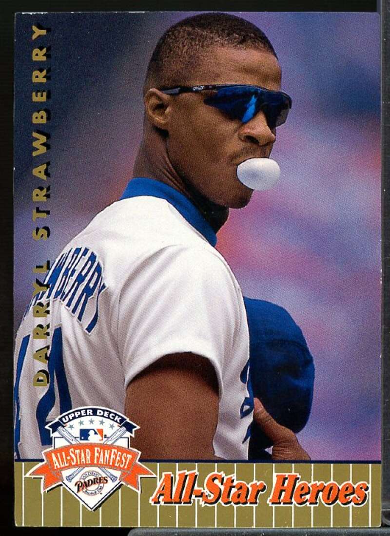 Darryl Strawberry Card 1992 Upper Deck FanFest Gold #43  Image 1