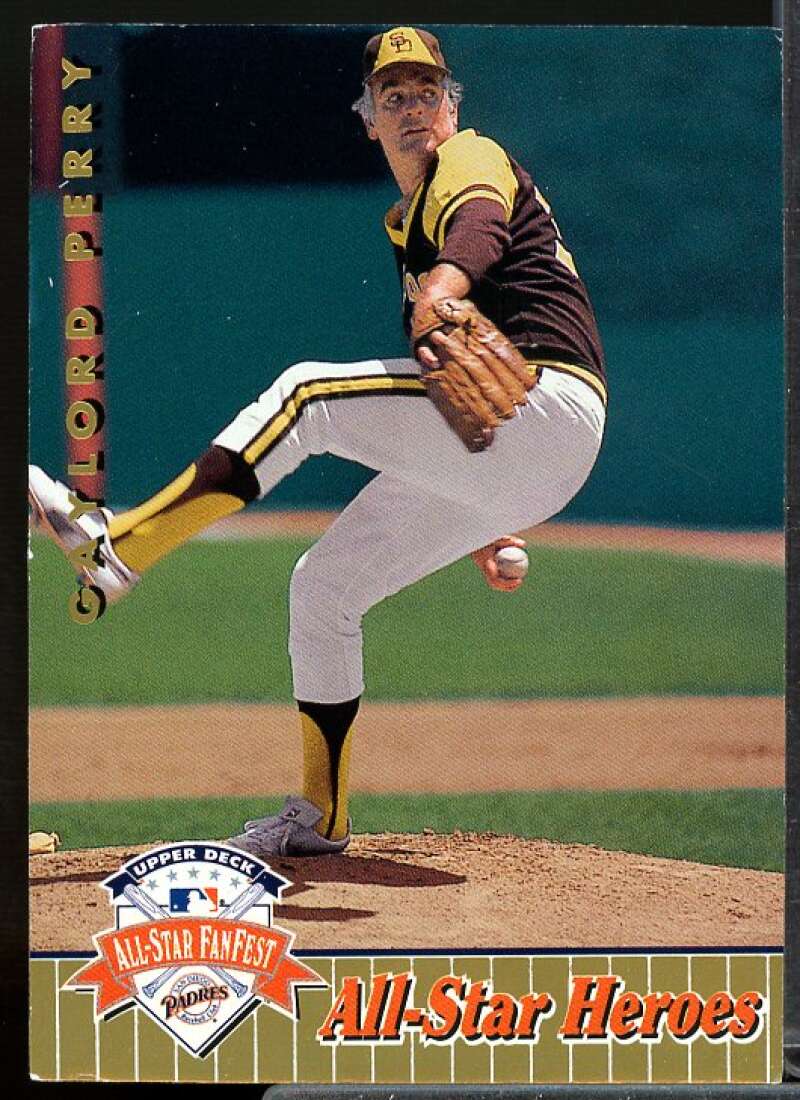 Gaylord Perry Card 1992 Upper Deck FanFest Gold #49  Image 1