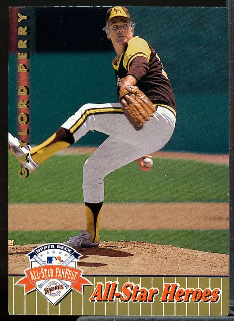 Gaylord Perry Card 1992 Upper Deck FanFest Gold #49  Image 1