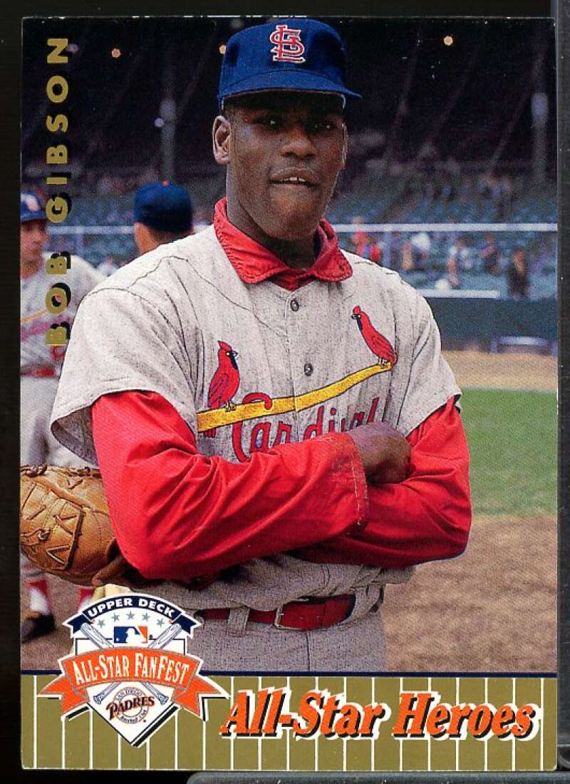 Bob Gibson Card 1992 Upper Deck FanFest Gold #52  Image 1