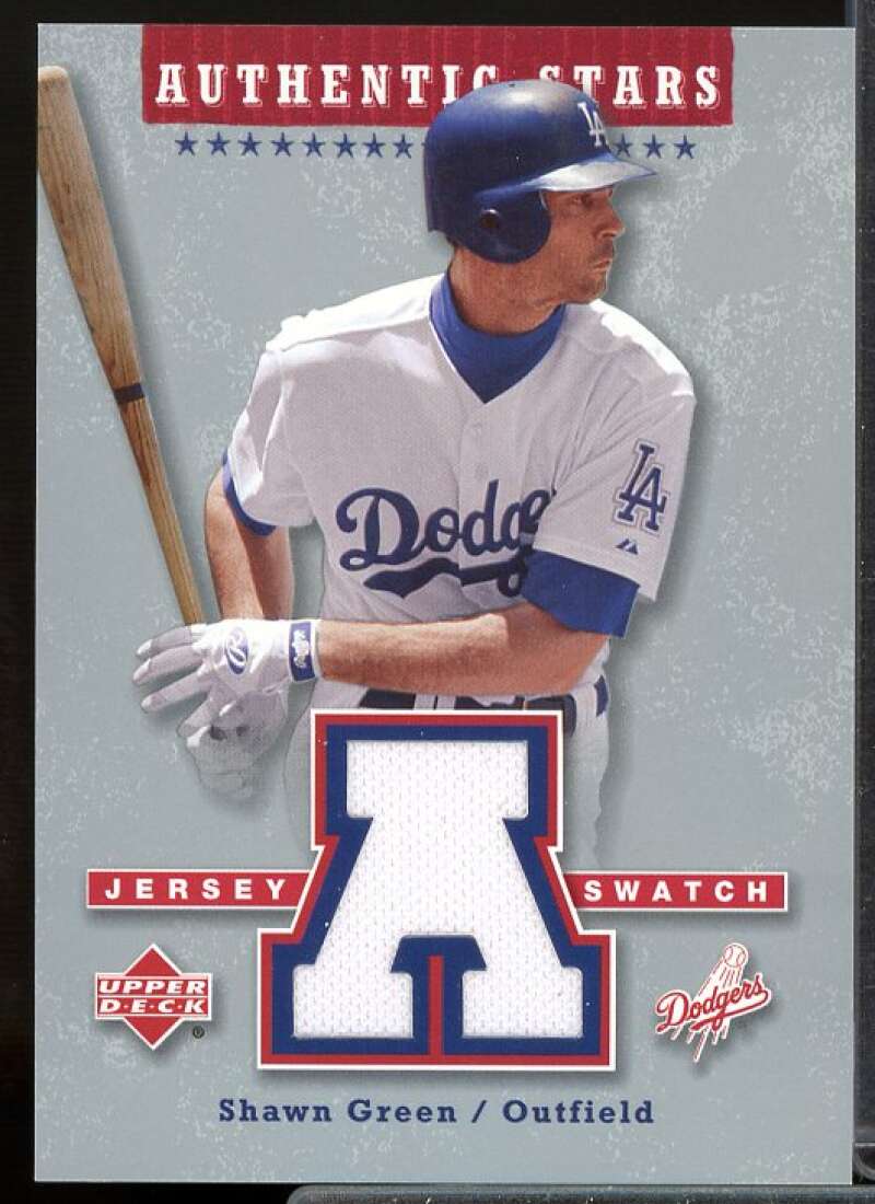 Shawn Green Card 2004 Upper Deck Authentic Stars Jersey #SG  Image 1