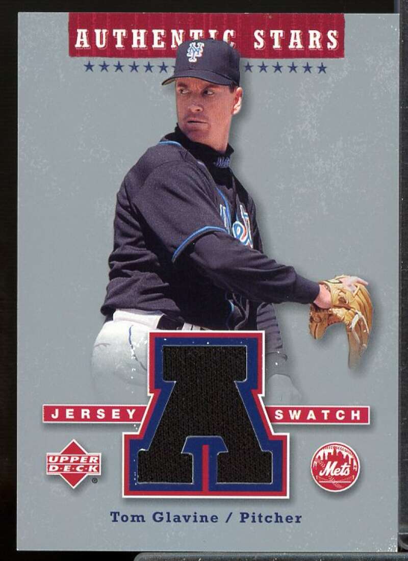 Tom Glavine Card 2004 Upper Deck Authentic Stars Jersey #TL  Image 1
