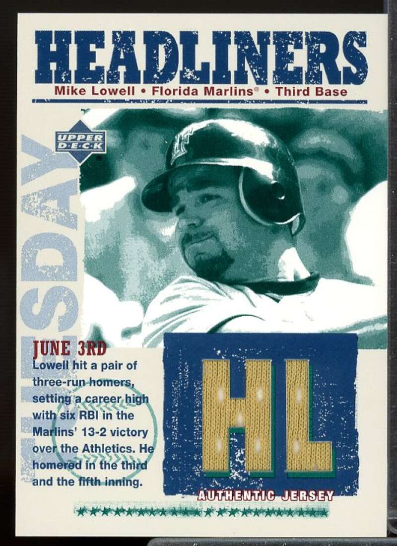 Mike Lowell AS Card 2004 Upper Deck Headliners Jersey #ML  Image 1