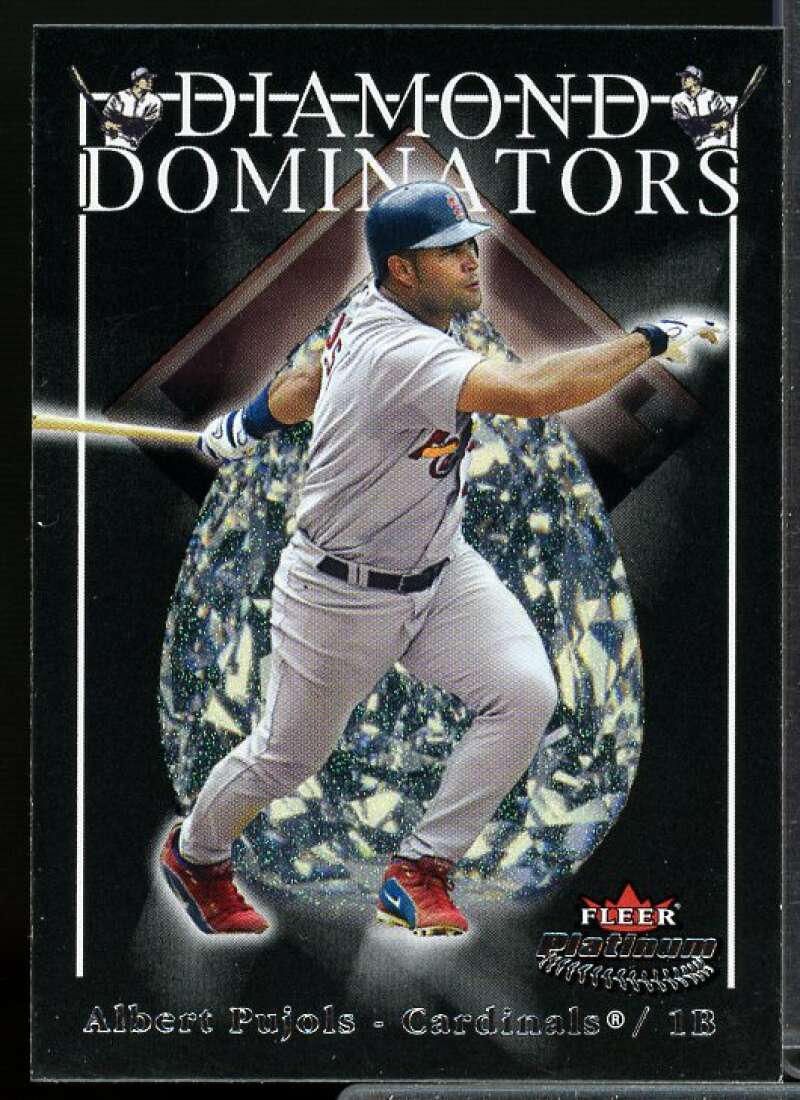 Albert Pujols Card 2005 Fleer Platinum Diamond Dominators #1  Image 1