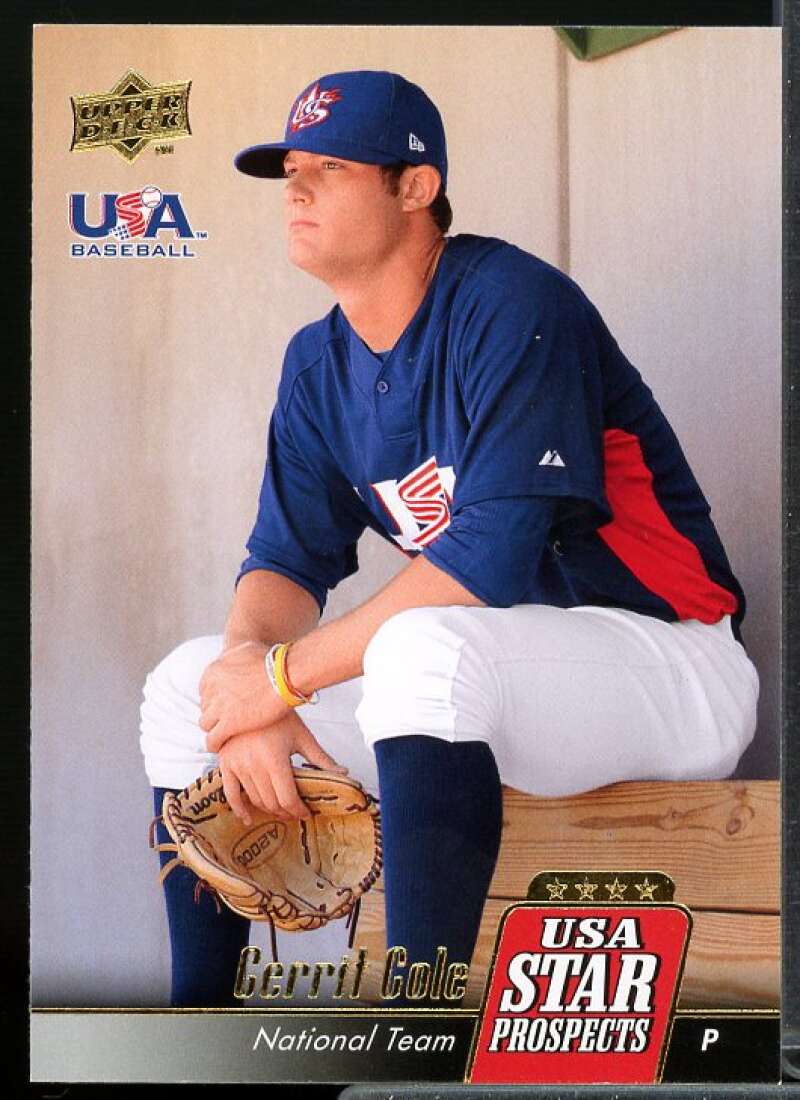 Gerrit Cole Rookie 2009 Upper Deck Signature Stars USA Star Prospects #USA25  Image 1