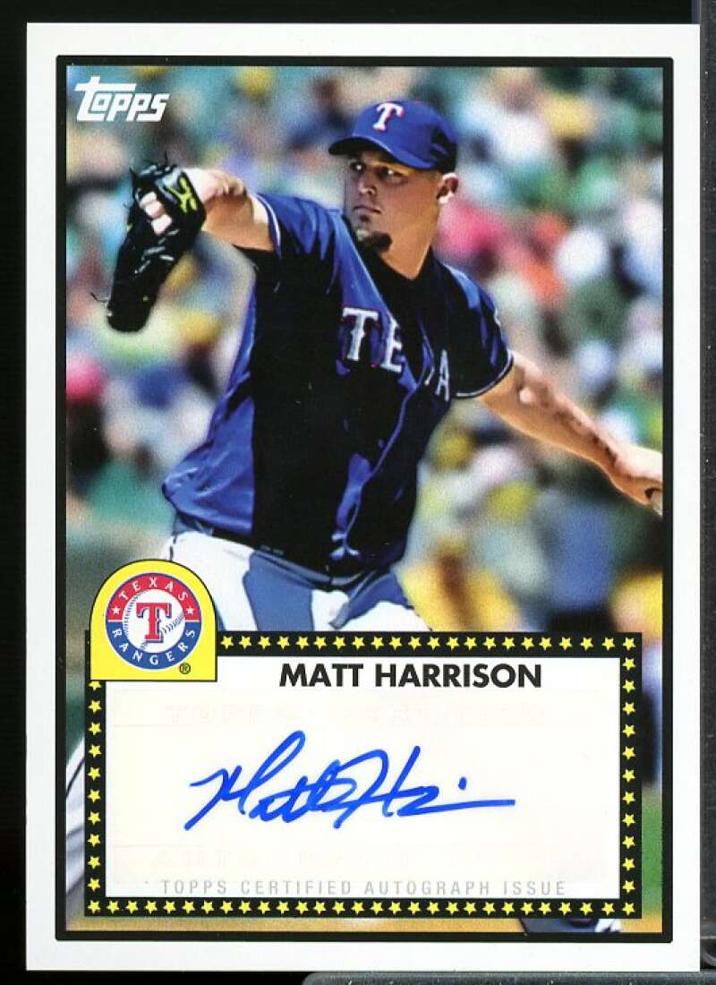 Matt Harrison Card 2011 Topps Lineage '52 Autographs #52AMH  Image 1