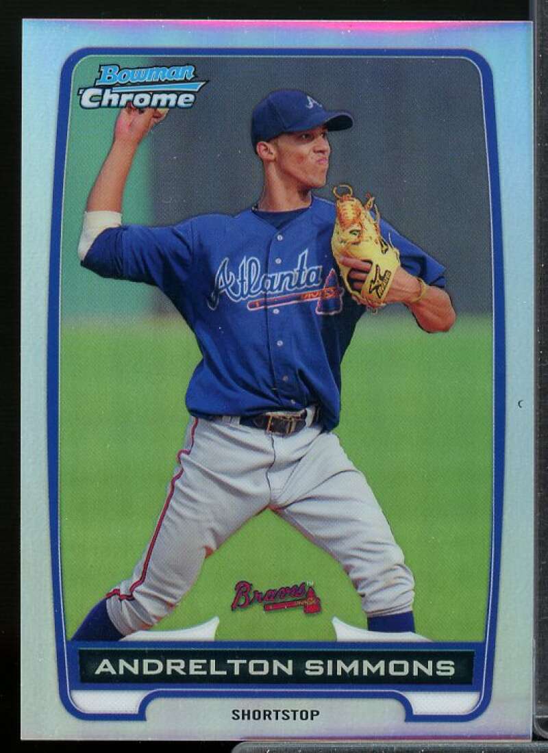 Andrelton Simmons Card 2012 Bowman Chrome Prospects Refractors #BCP109  Image 1