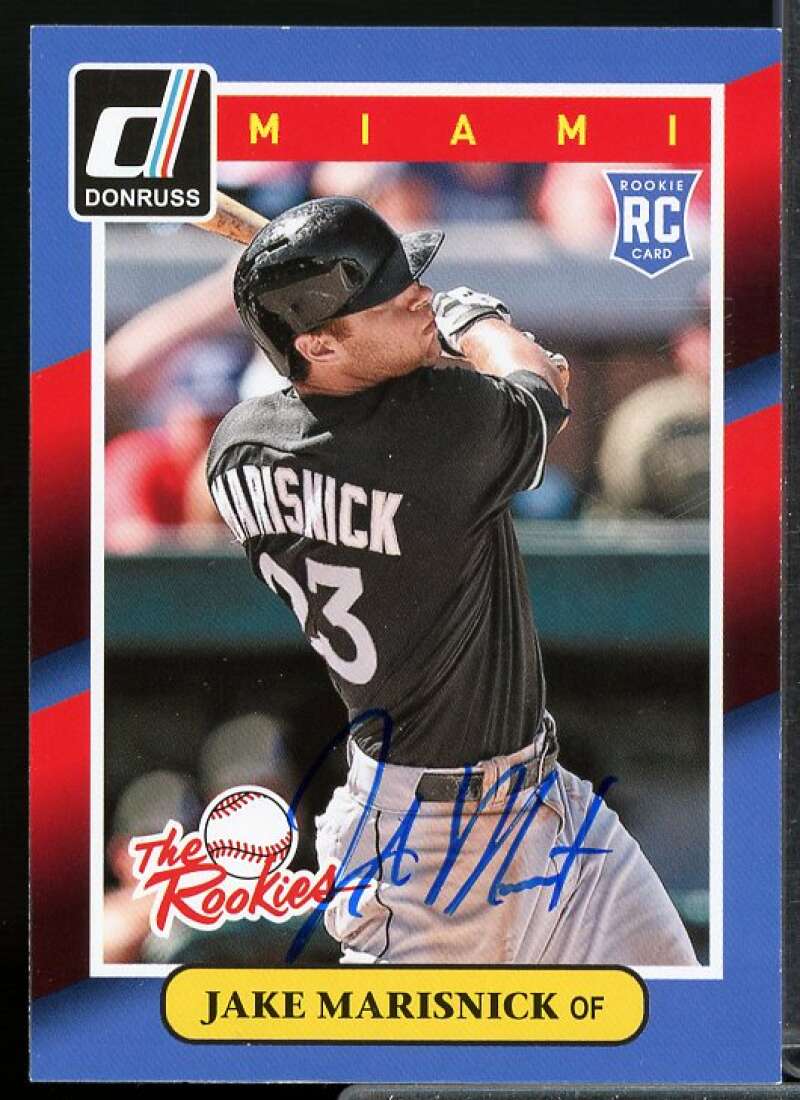 Jake Marisnick Card 2014 Donruss The Rookies Autographs #33  Image 1