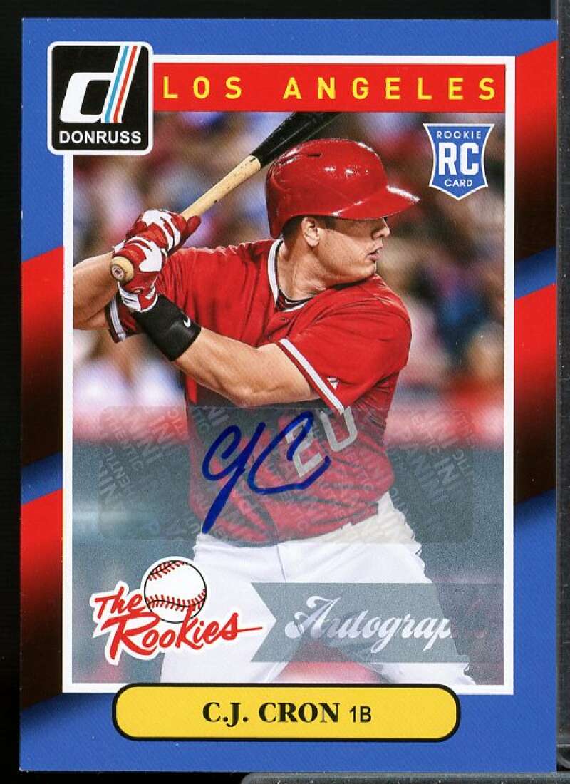 C.J. Cron Card 2014 Donruss The Rookies Autographs #53  Image 1